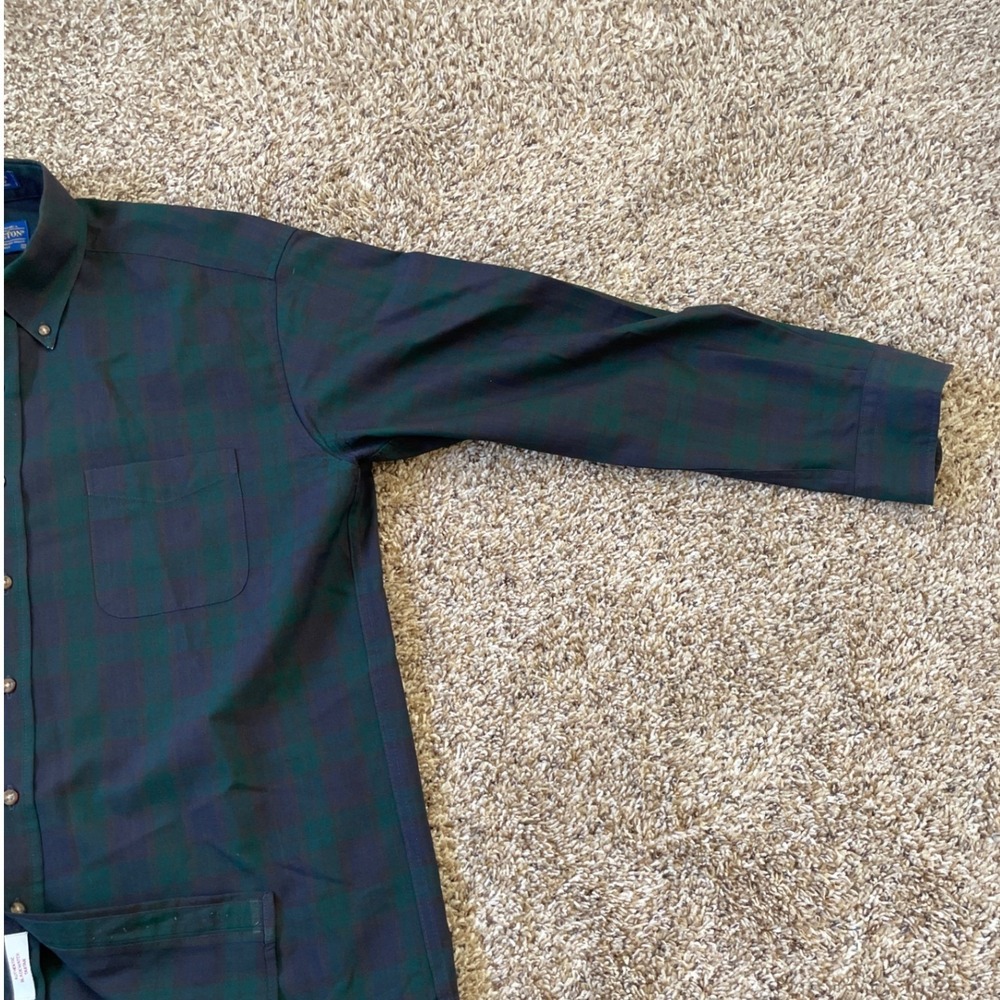 Pendleton Sir Pendleton Mens Large Plaid Button D… - image 5